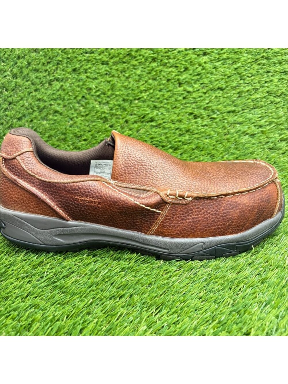 Rockport Extreme Light Mens Size 13E Brown Gray Composite Toe Safety Work Shoes